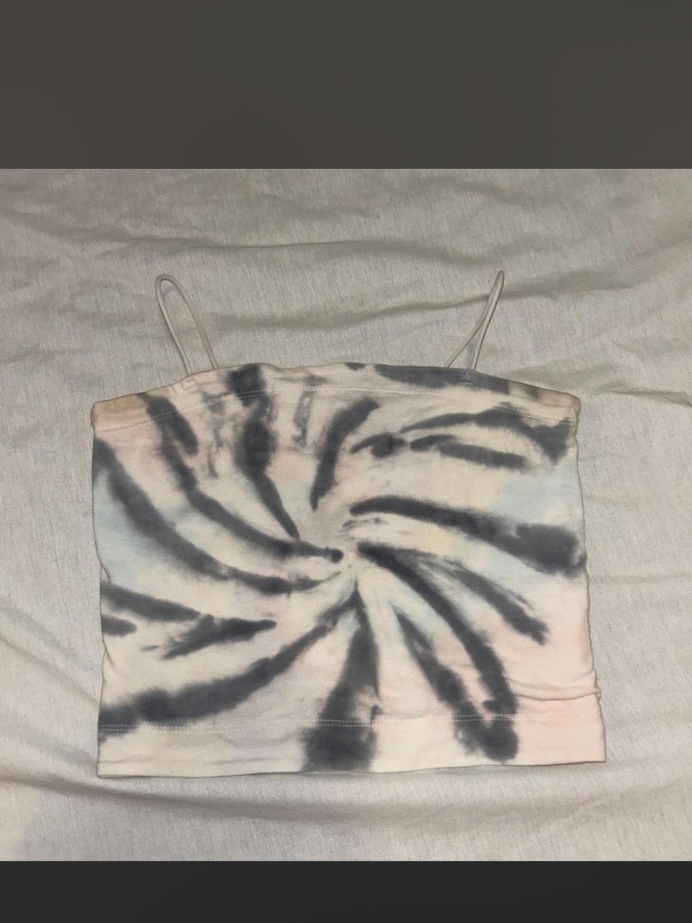 American Eagle Outfitters Spiral Tie-Dye Camisole - Pastel Pink & Gray (tailored